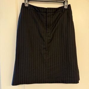Banana Republic Black Pinstripe Pencil Skirt, secretary, office girly, gothcore